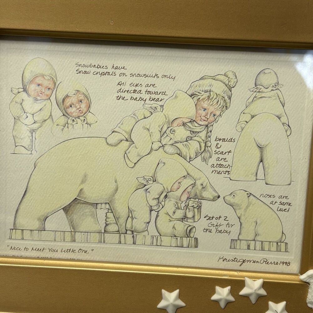 Depart. 56 Snowbabies Friendship Club Picture Frame 1998-1999 - Picture 2 of 9